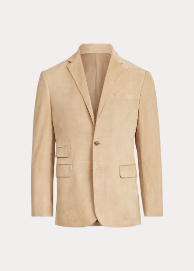 Ralph Lauren Kent Suede Blazer Herre Danmark (KJBXD6517)